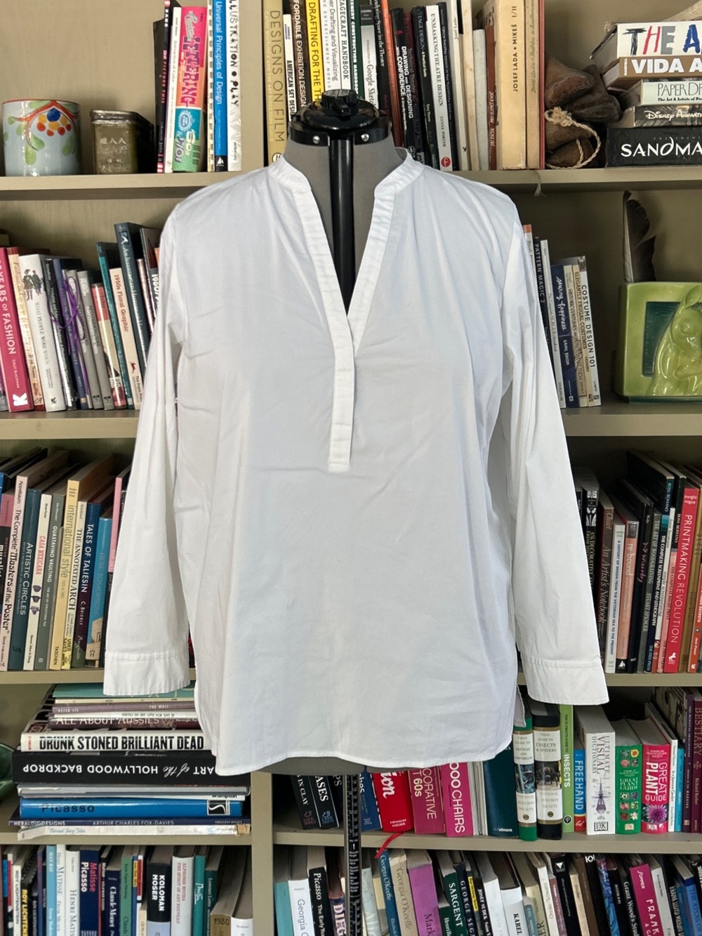 J. Jill White Peasant Blouse